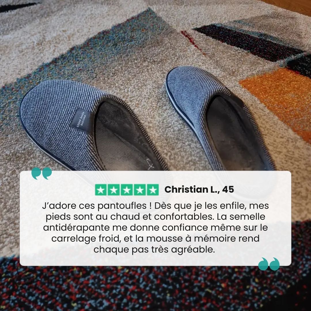 Pantoufles Orthopédiques Chaudes | Confort Hiver en Coton - Semello.fr