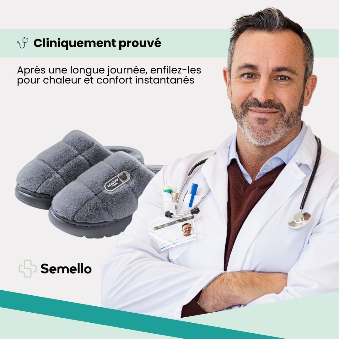 Pantoufles Orthopédiques Grande Taille | Chaleur & Confort Hiver - Semello.fr