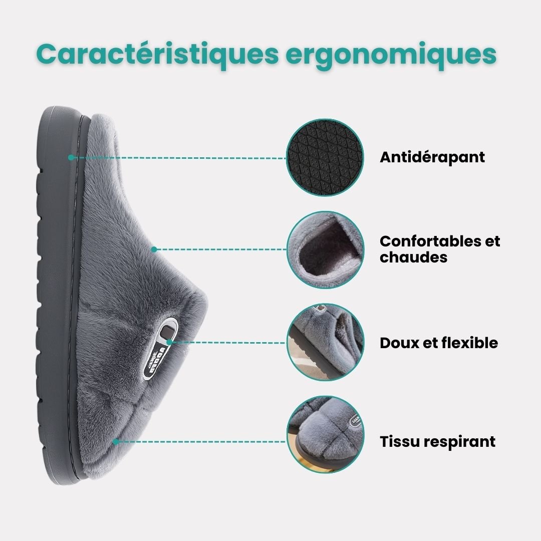Pantoufles Orthopédiques Grande Taille | Chaleur & Confort Hiver - Semello.fr