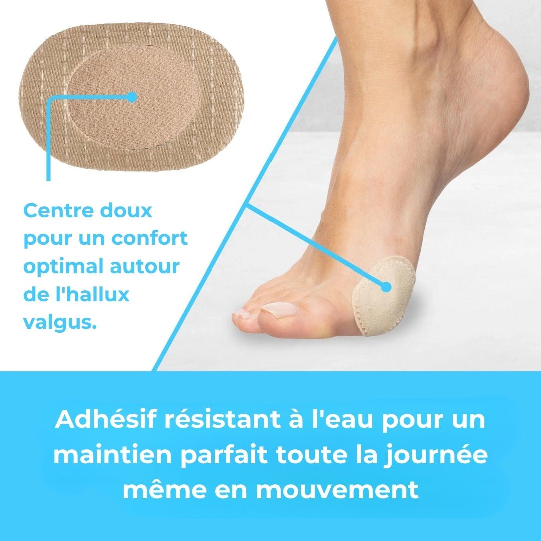 Protection Discrète Hallux Valgus (12 pcs.) - Semello.fr