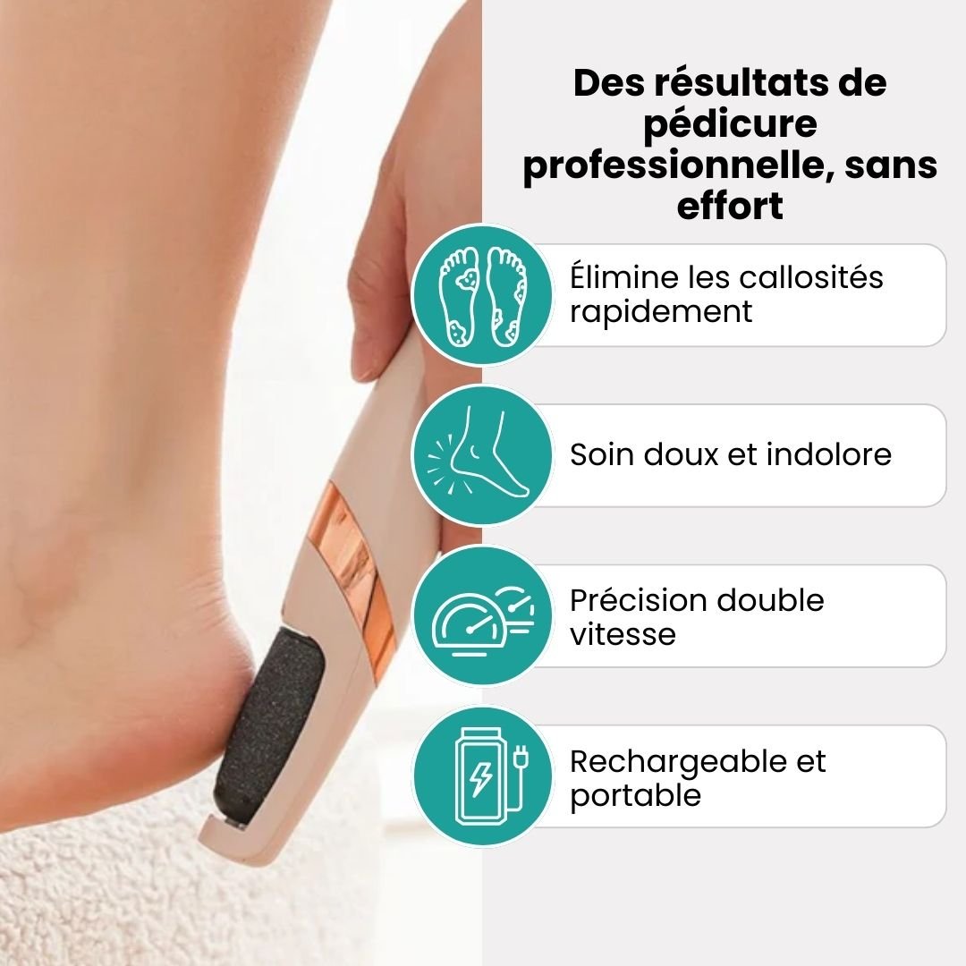 Râpe Électrique Anticalosités – Pieds Doux & Lisses - Semello.fr