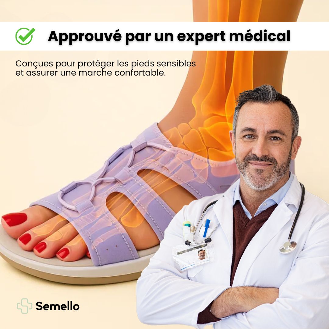Sandales à confort orthopédique pour femme - Semello.fr