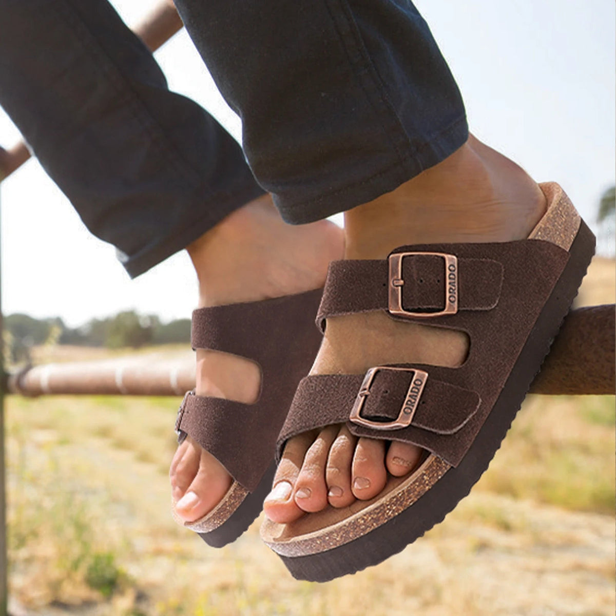 Sandales Orthopédiques Double Boucle en Liège - Semello.fr