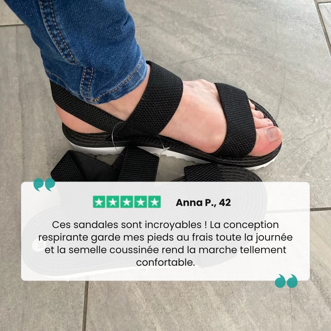Sandales orthopédiques plates | Soutien plantaire discret - Semello.fr
