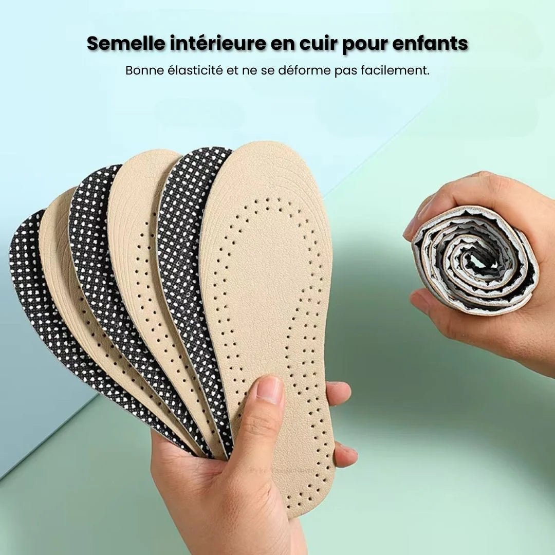Semelle Enfant en Cuir - Confort Naturel et Hygiène - Semello.fr