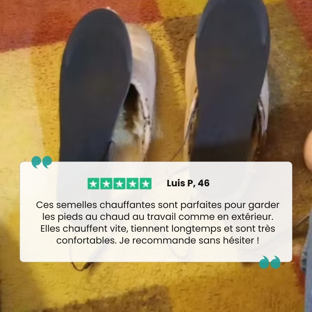 Semelles Chauffantes Électriques – Travail & Outdoor - Semello.fr