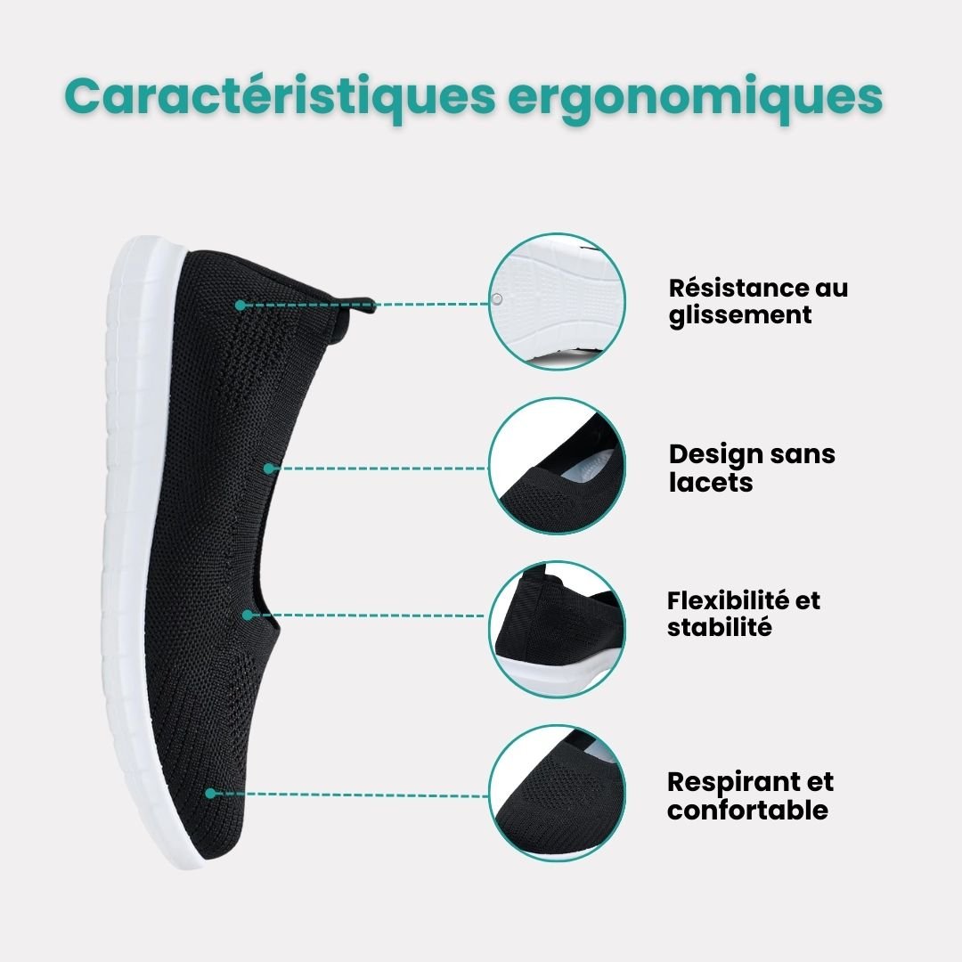 SoftEase™ – Baskets orthopédiques femme confort supérieur - Semello.fr