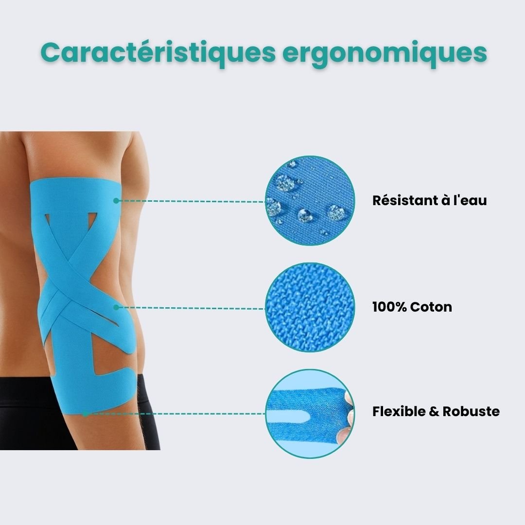 Strap Coude – Maintien Actif & Anti - Douleur (10 Bandes) - Semello.fr