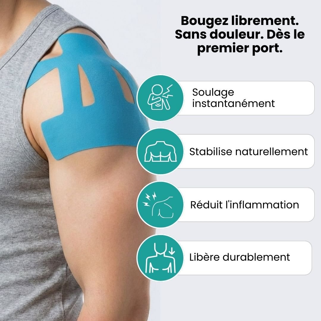 Strap Épaule – Compression Douce & Récupération Rapide (10 Bandes) - Semello.fr