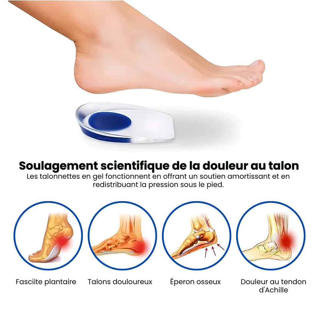 Talonnette en Silicone | Soulage les Chocs et Vos Talons - Semello.fr
