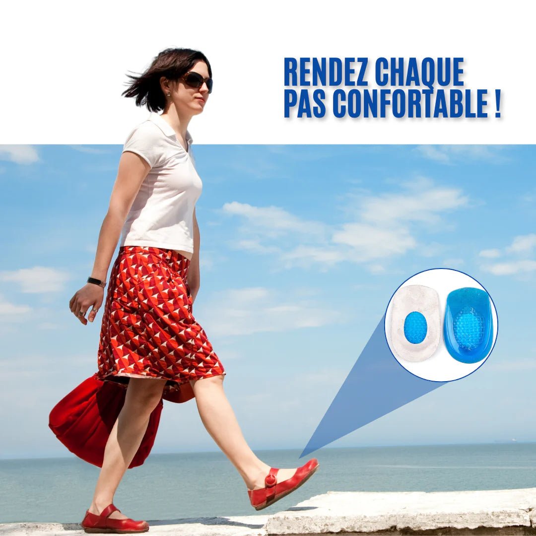 Talonnette Gel Tendinite Achille & Douleur au Talon - Semello.fr