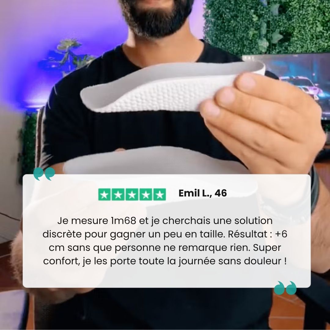 Talonnettes Gain de Taille Invisibles - Semello.fr