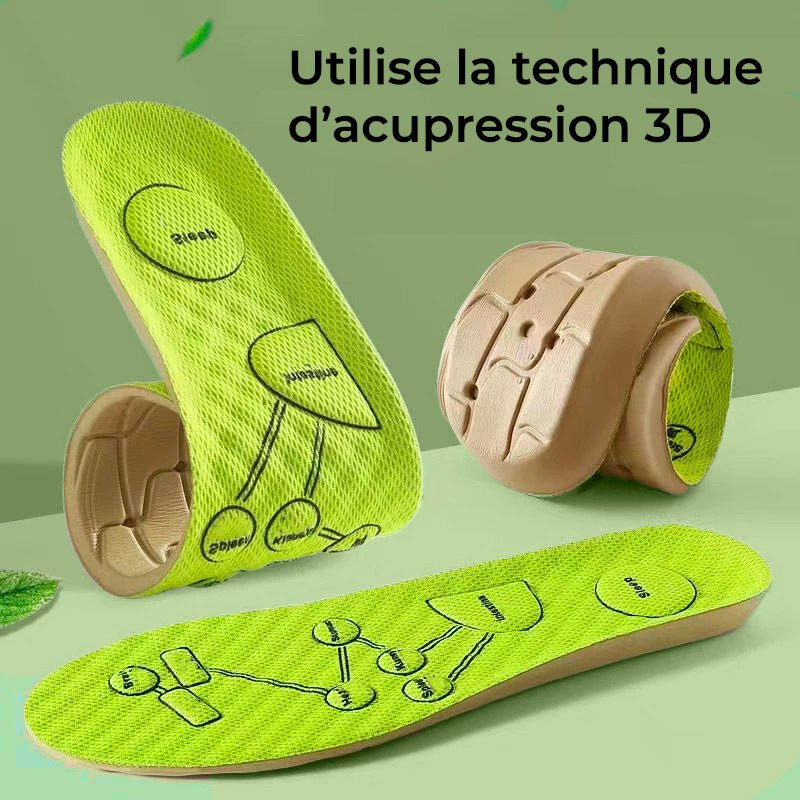Semelles d'Acupression Magnétique Anti - Douleur - Semello.fr